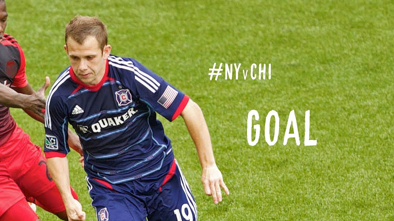 GOAL: Rookie Harrison Shipp scores despite Red Bulls protests | NY Red Bulls vs Chicago Fire