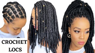🔥 How To : CROCHET FAUX  LOCS  /NO WRAPPING  / NO RUBBER BANDS / Protective Style / Tupo1