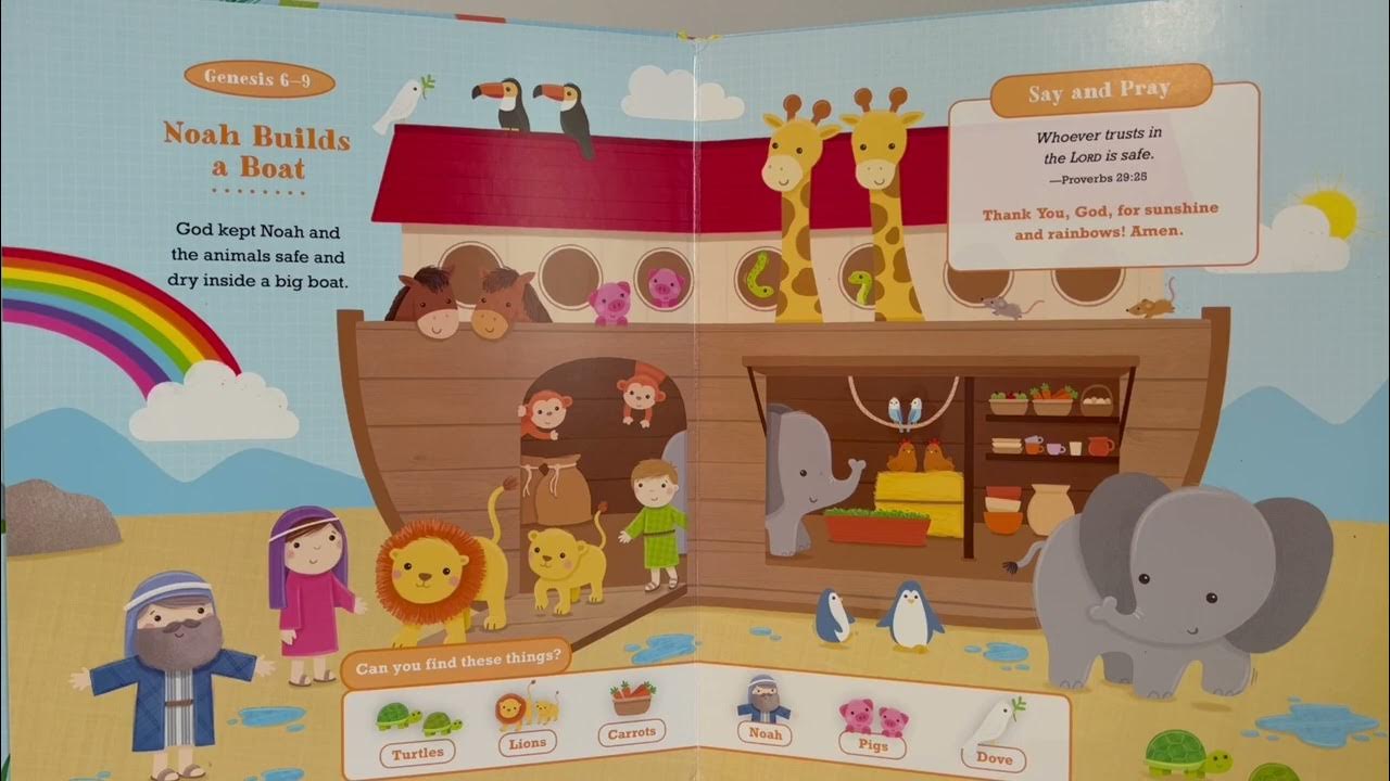Noah's Ark Seek and Find 2 Say and Pray Bible I Spy Game for Kids