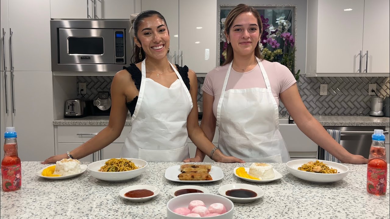 Cooking Stir Fry, Veggie spring rolls, & mango sticky rice ft. My best friend Kathy 💕