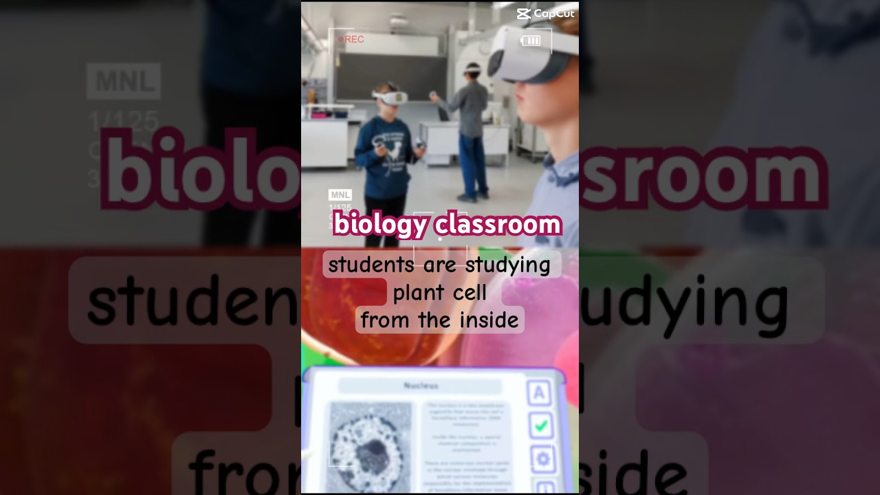 immersive plant cell learning instead of boring pictures 😮‍💨 