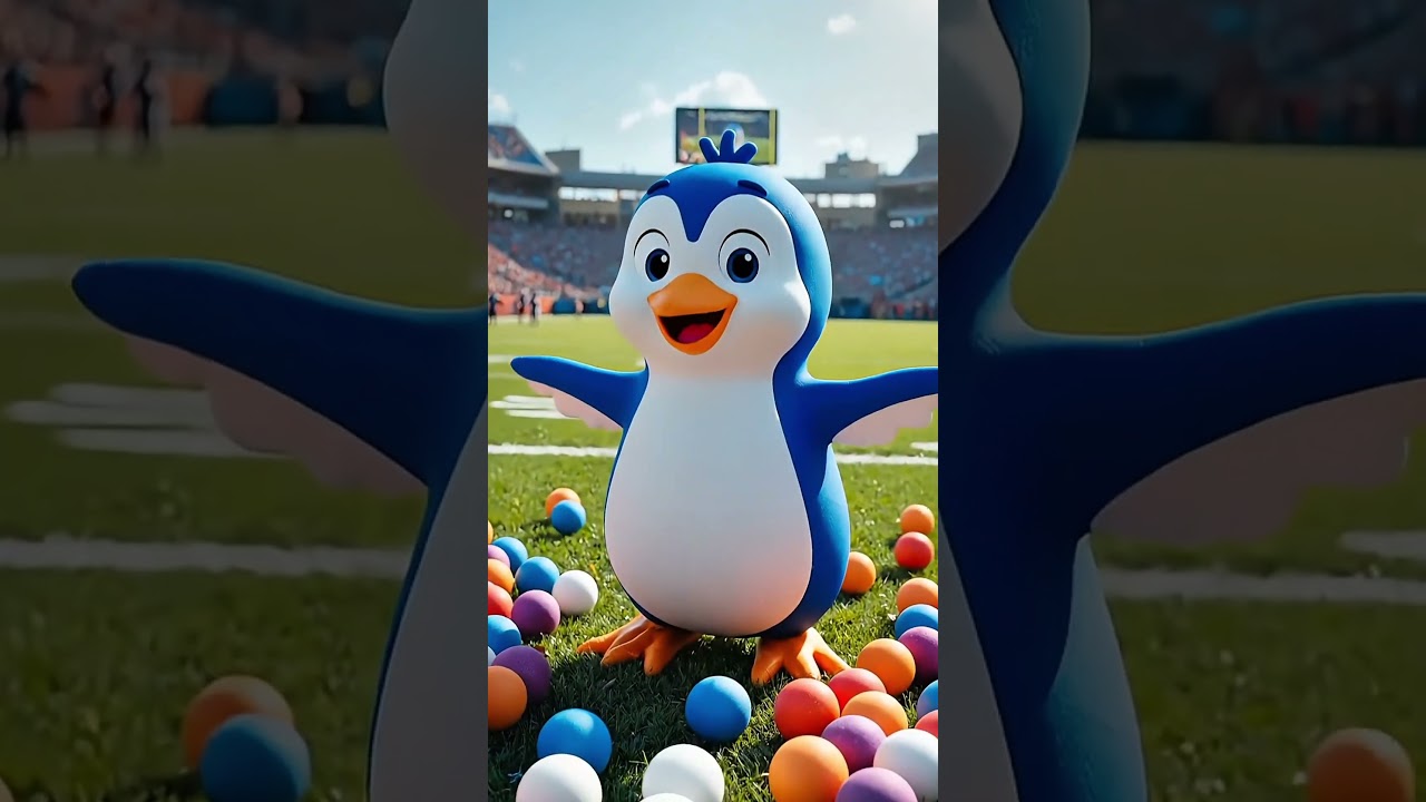 “🐧 FOAM-BALL PENGUIN Comes Alive | Cute Cartoon Bird Burst in 3D Magic!”