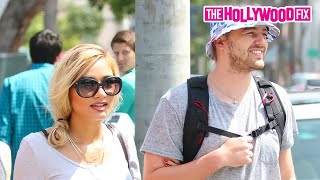 Pia Mia Perez & Her Boyfriend Nic Nac Grab Lunch With Friends At Urth Caffe In West Hollywood, CA