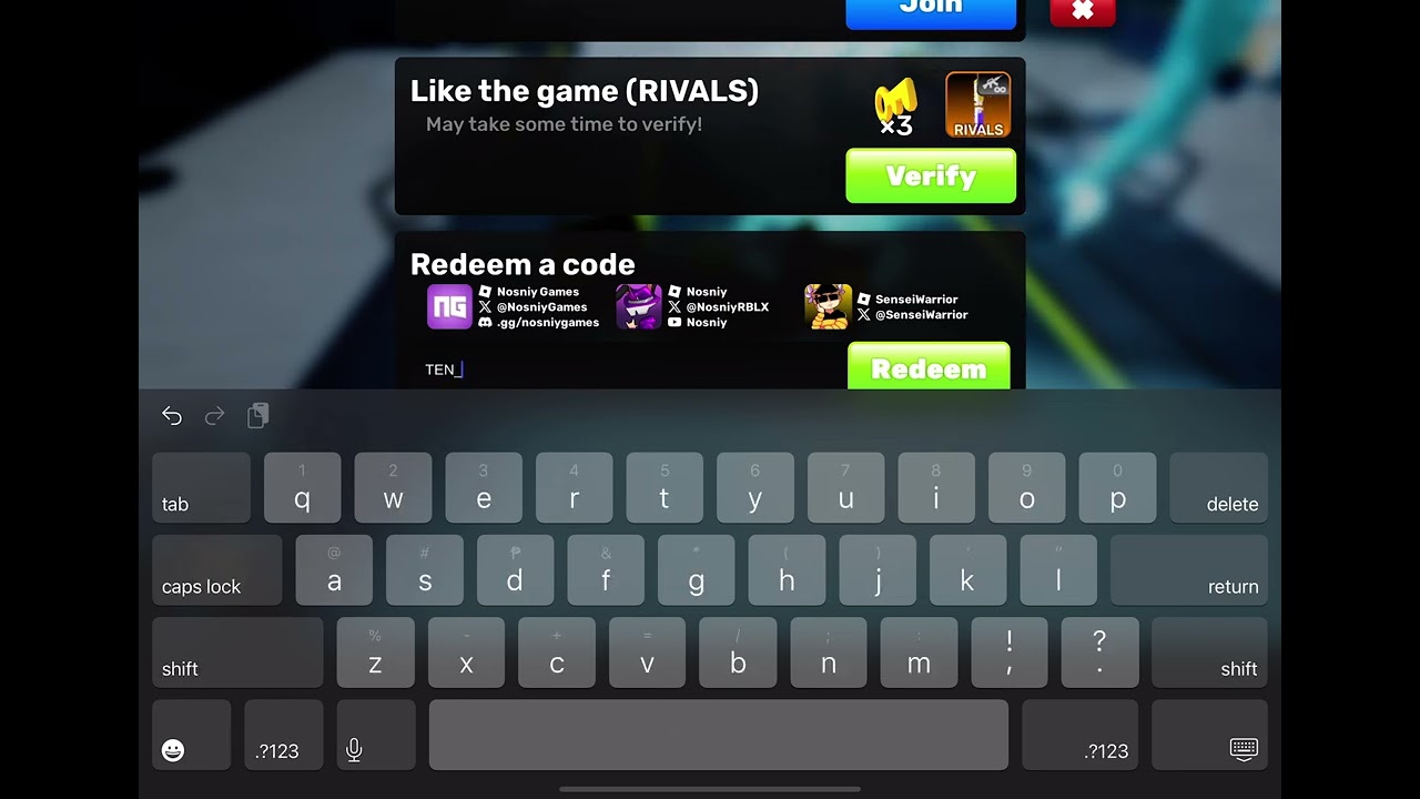 Redeem this code TEN_BILLION_VISITS_OMG in rivals I hope this would help