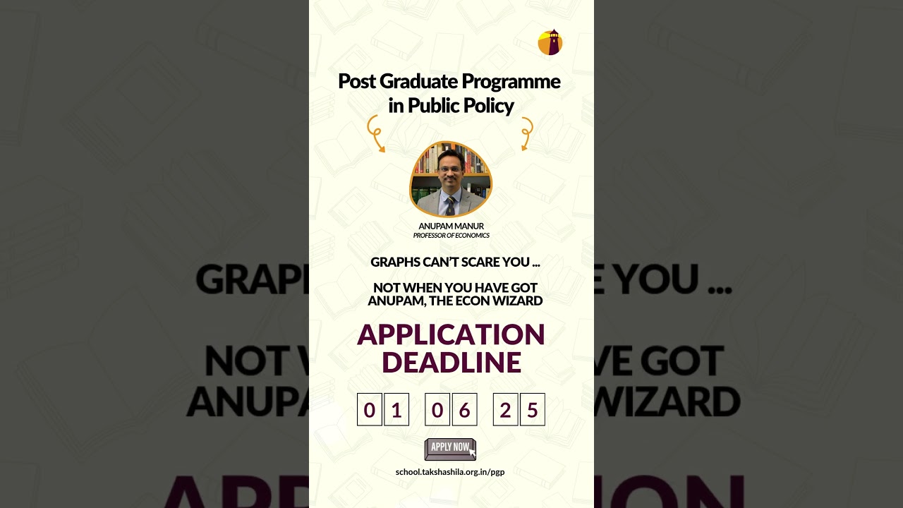 Applications Closing Soon | Post Graduate Programme in Public Policy