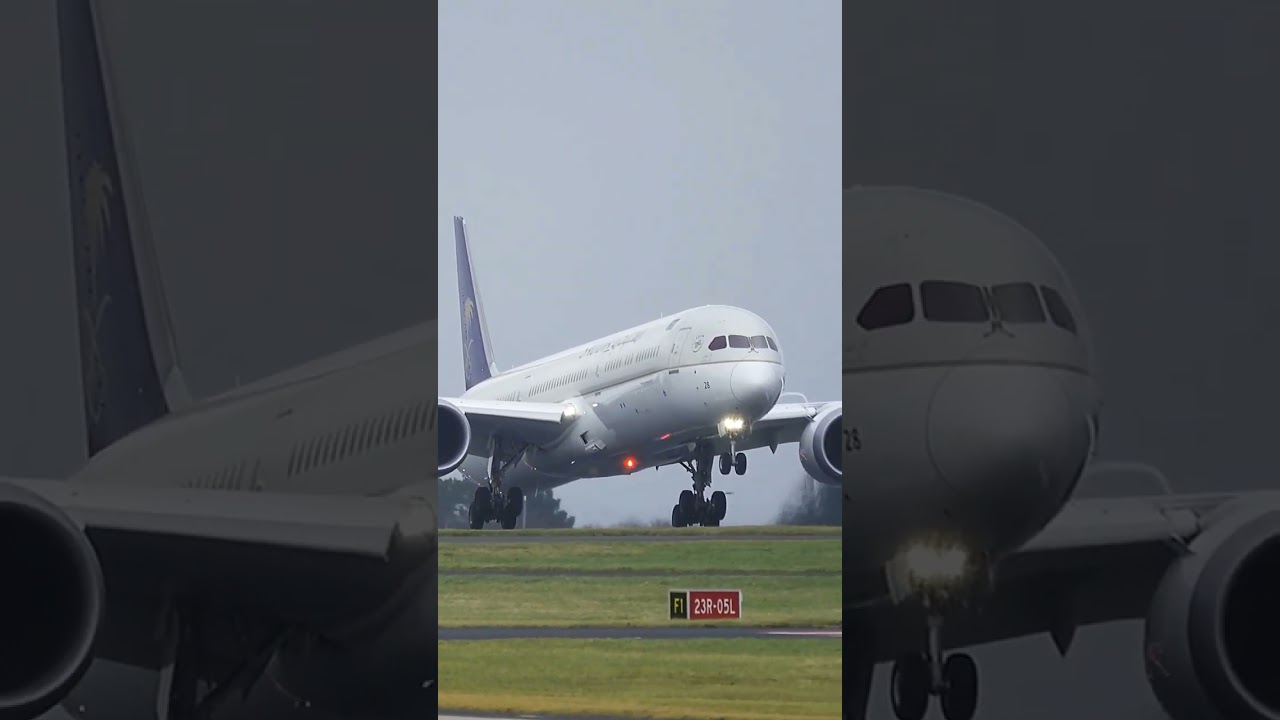 super aterizare perfecta avion