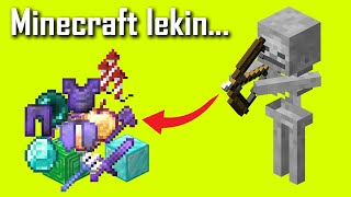 Minecraft lekin Skeletdan Epic Narsalar tushadi | Uzbekcha minecraft