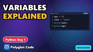 Python Variables Explained Like You're 10 | Day 1 Python From Zero
