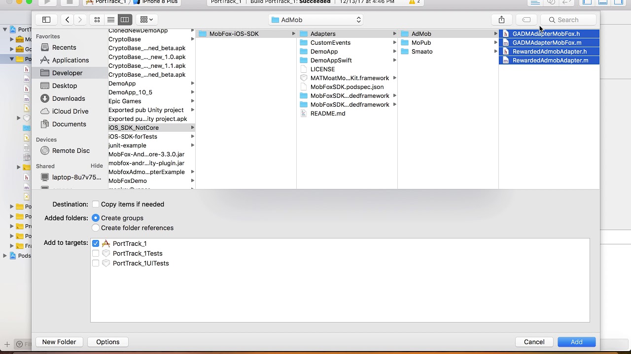 Mobfox - Adding Admob Adapter - iOS