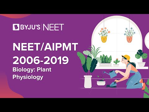 NEET/AIPMT 2006-2019 - Biology: Plant Physiology