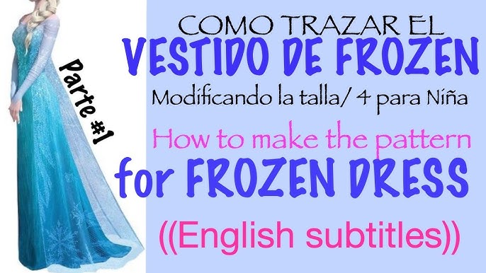 MODELAGEM: Vestido Inspirado na Princesa Elsa- FROZEN 