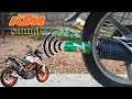 How to make KTM Duke silencer sound from empty tin | Mr. Black Tamil