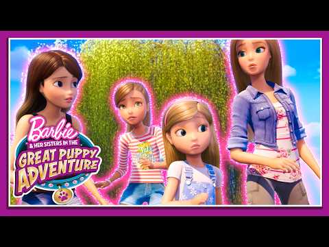 ¡El secreto del sauce! | Barbie y sus hermanas: Perritos en busca del tesoro | Clip