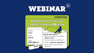 FLYINGtoHSE Preparation for arrival and first days in Moscow