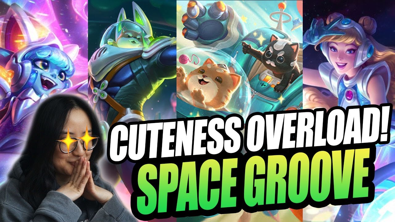 REACT to ALL Space Groove SKINS + BLITZCRANK INTERACTIONS! | League of Legends