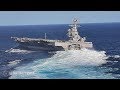 U.S. Navy Releases Incredible Video of USS Gerald R. Ford Conduct High-Speed Turns