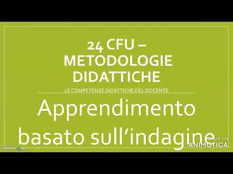 Video: In base all'apprendimento basato su progetti?