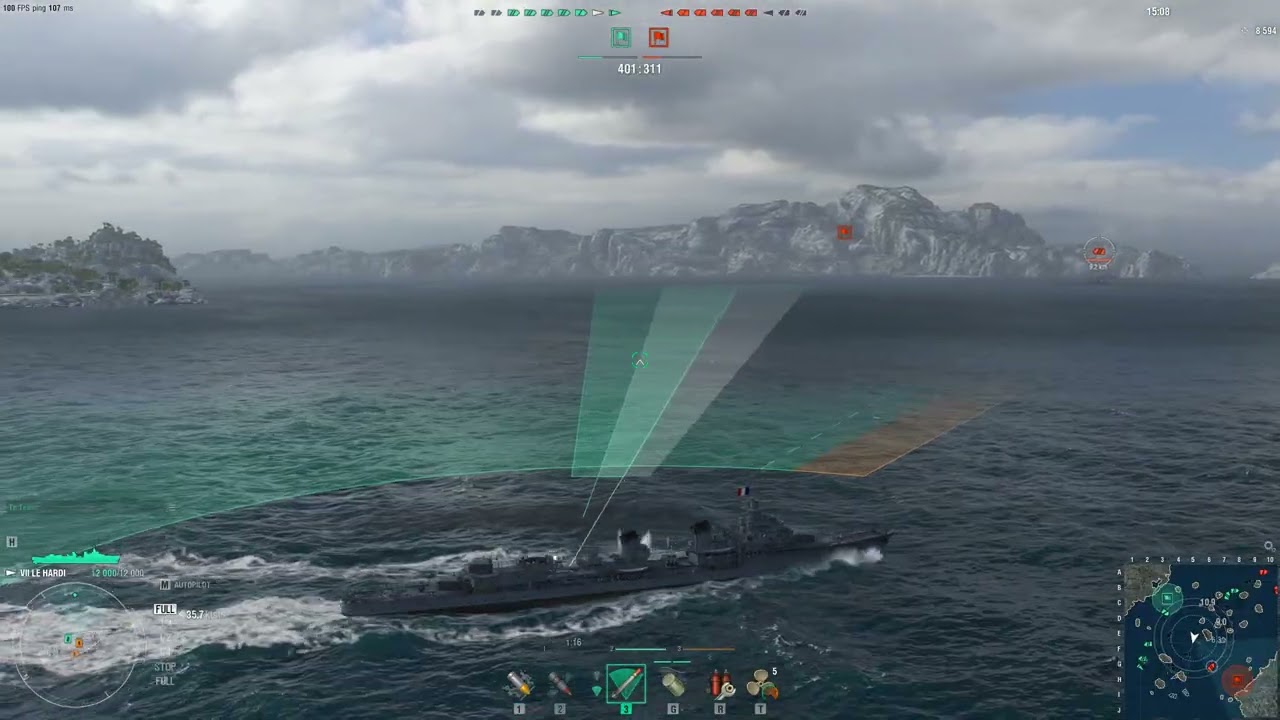 World of Warships | Le Hardi gameplay Part 7 | 