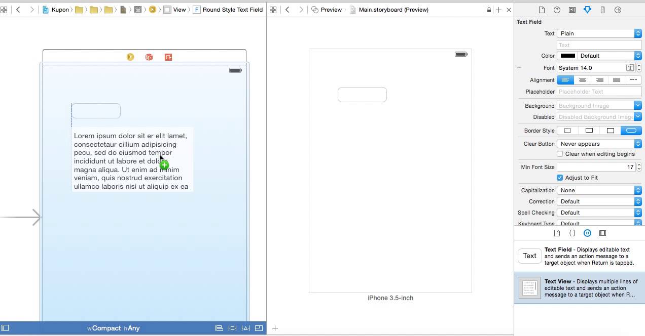 Xcode 6 Storyboard UITextView issue - YouTube