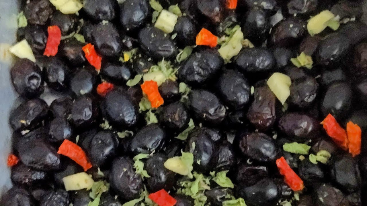 Olive nere sotto sale ricetta facile 