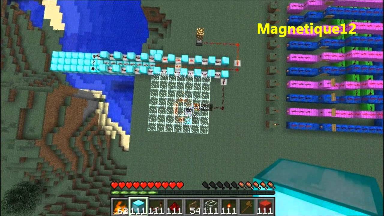 Minecraft -- Tutorial 4 -- Redstone - Détecteur de proximité avec un