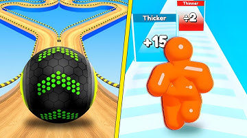 Going Balls vs Tall Man Run - All Level Gameplay Android,iOS - NEW LEVELS BIG UPDATE