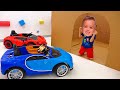 Влад и Никита играют с детскими машинками - Сборник видео для детей