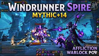 WoW Midnight | +14 Windrunner Spire TIMED - Affliction Warlock POV (Season 1)