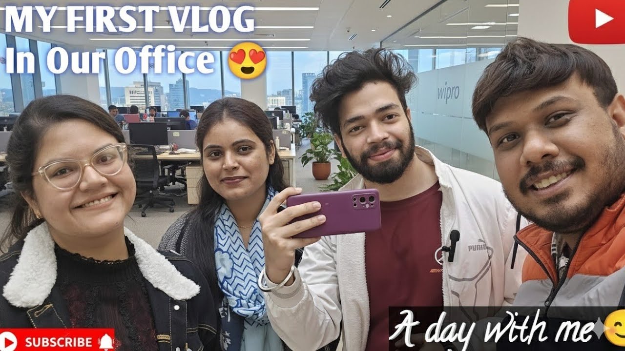 My First Office Vlog 😍|A Day With Me 😊|My Coworkers Caught Me Vlogging! 😂 
