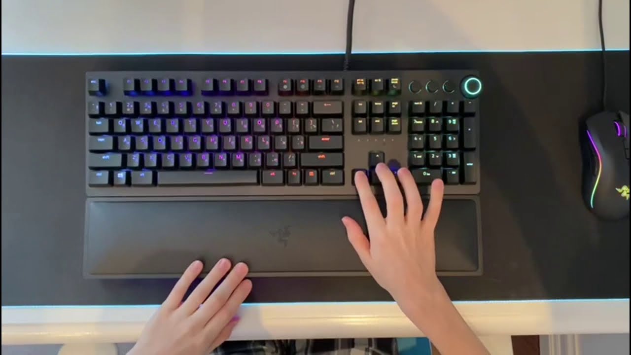 Razer Huntsman Elite - Linear Optical switch sound test