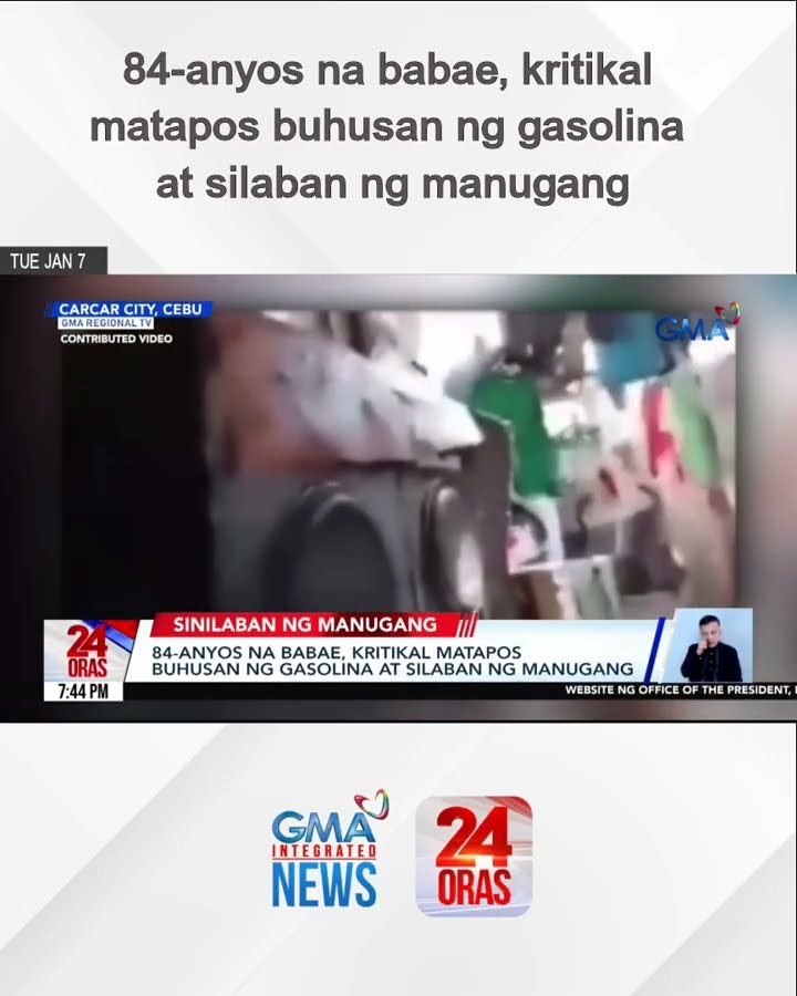 84-anyos na babae, kritikal matapos buhusan ng gasolina at silaban ng manugang | 24 Oras