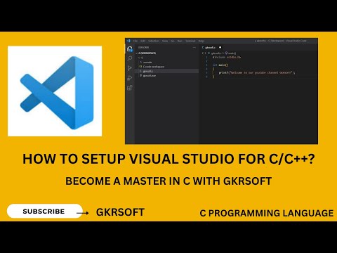 HOW TO SETUP VISUAL STUDIO FOR C / C++ EASILY Explained by GKRSOFT???