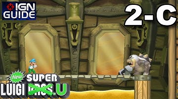New Super Luigi U 3 Star Coin Walkthrough - Layer-Cake Desert-Castle: Morton