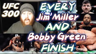 MMA GURU Reacts To EVERY Jim Miller AND Bobby Green FINISH In The UFC!