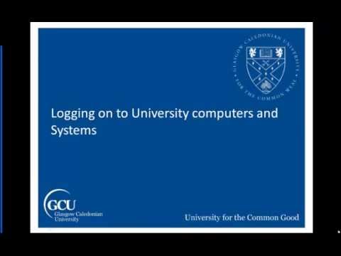 Logging in to university systems