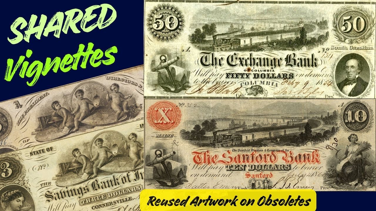 Общие виньетки: повторное использование изображений на устаревших банкнотах
