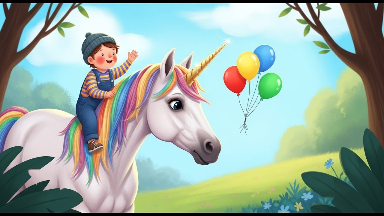 El Unicornio Que Encontró Globos | Mejores Rimas Infantiles y Canciones ...
