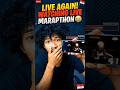 lagi live malah nonton live MAPARTHON.