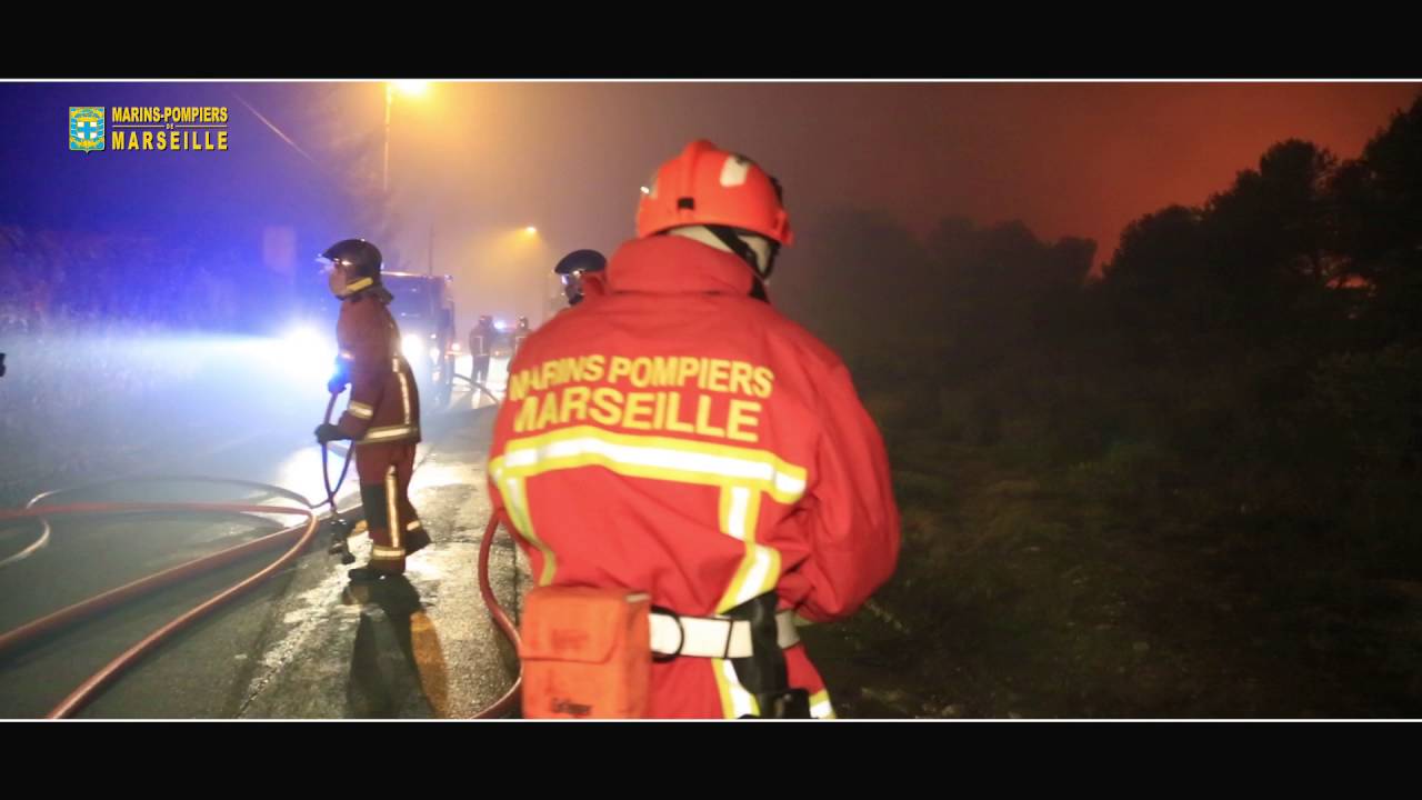 BMPM: feu de forêts de Rognac aux portes de Marseille.