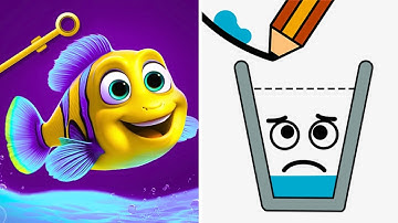 Happy Glass Vs. Save The Fish 2   Pin Puzzle | Ultimate Walkthrough | Episode - 197