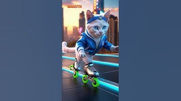 Thumbnail of "Adorable Ski Adventure in the Park 🐱🎿 | Fun Day with Friends"