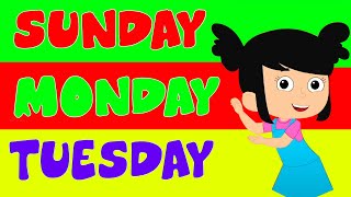 Days Of The Week | 7 Days A Week Song | Nursery Rhymes for Babies | Preschool Learning Videos