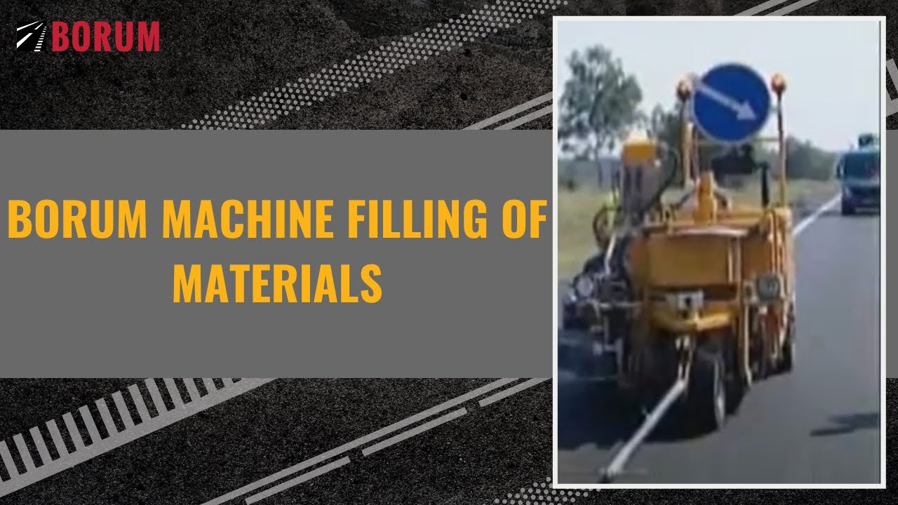 Borum machine filling of materials - YouTube