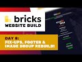 Day 8: Image overlap re-build &amp; footer | Bricks website build: MyxoTech
