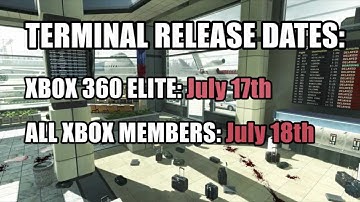 Terminal Release Dates for MW3! July 17th ELITE and 18th everyone else!