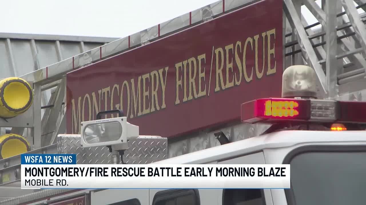 Crews respond to early morning fire in Montgomery - YouTube
