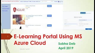 Online E Learning Portal Project Using MS Azure Cloud