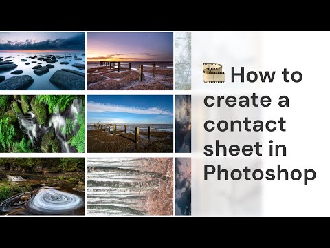 How to create a contact sheet in Photoshop