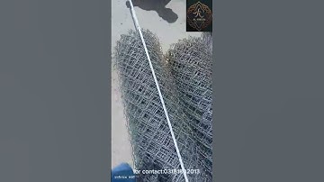 Chainlink fence in 10 feet hight ||Al Ameen #construction #chainlinkfence #property #2023 #fence