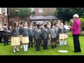 The firs school choir performs at the bishops house in aid of the childrens society